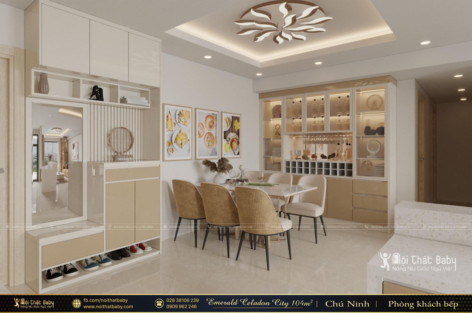 Tổng hợp các mẫu thiết kế nội thất Chung cư Emerald Celadon City
